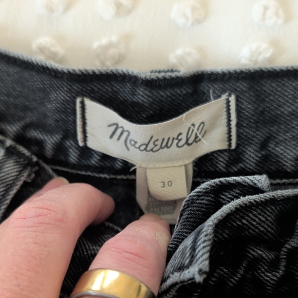 Madewell Charcoal Denim Skirt - Picture 2 of 7